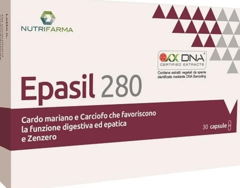 Aqua Viva Epasil 280 - Integratore per la depurazione epatica e la funzione digestiva, 30 capsule