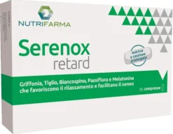 Aqua Viva Nutrifarma - Serenox Retard Integratore alimentare per il sonno e il rilassamento, 15 compresse