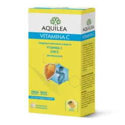Aquilea Vitamina C Integratore Effervescente Gusto Arancia, 2 x 14 Compresse