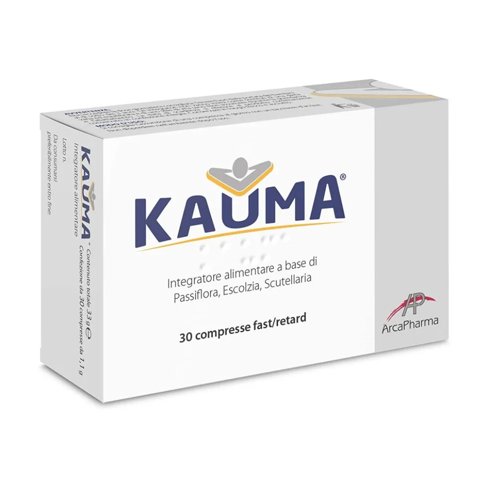 Arcapharma Kauma Integratore per il Distrubo dell'Ansia, 30 Compresse