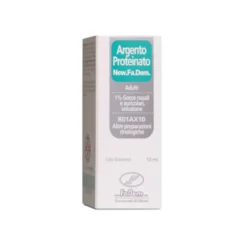 Argento Proteinato New Fa.Dem. 1% Gocce Nasali e Auricolari per Adulti Decongestionante e Antisettico, 10ml