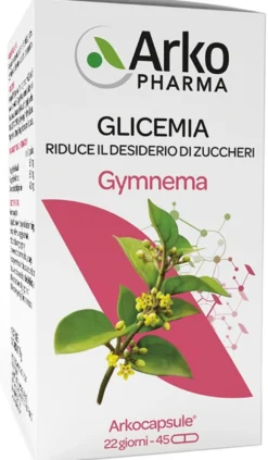 Arkopharma Arkocapsule Gymnema Integratore per il controllo del peso e della glicemia, 45 capsule