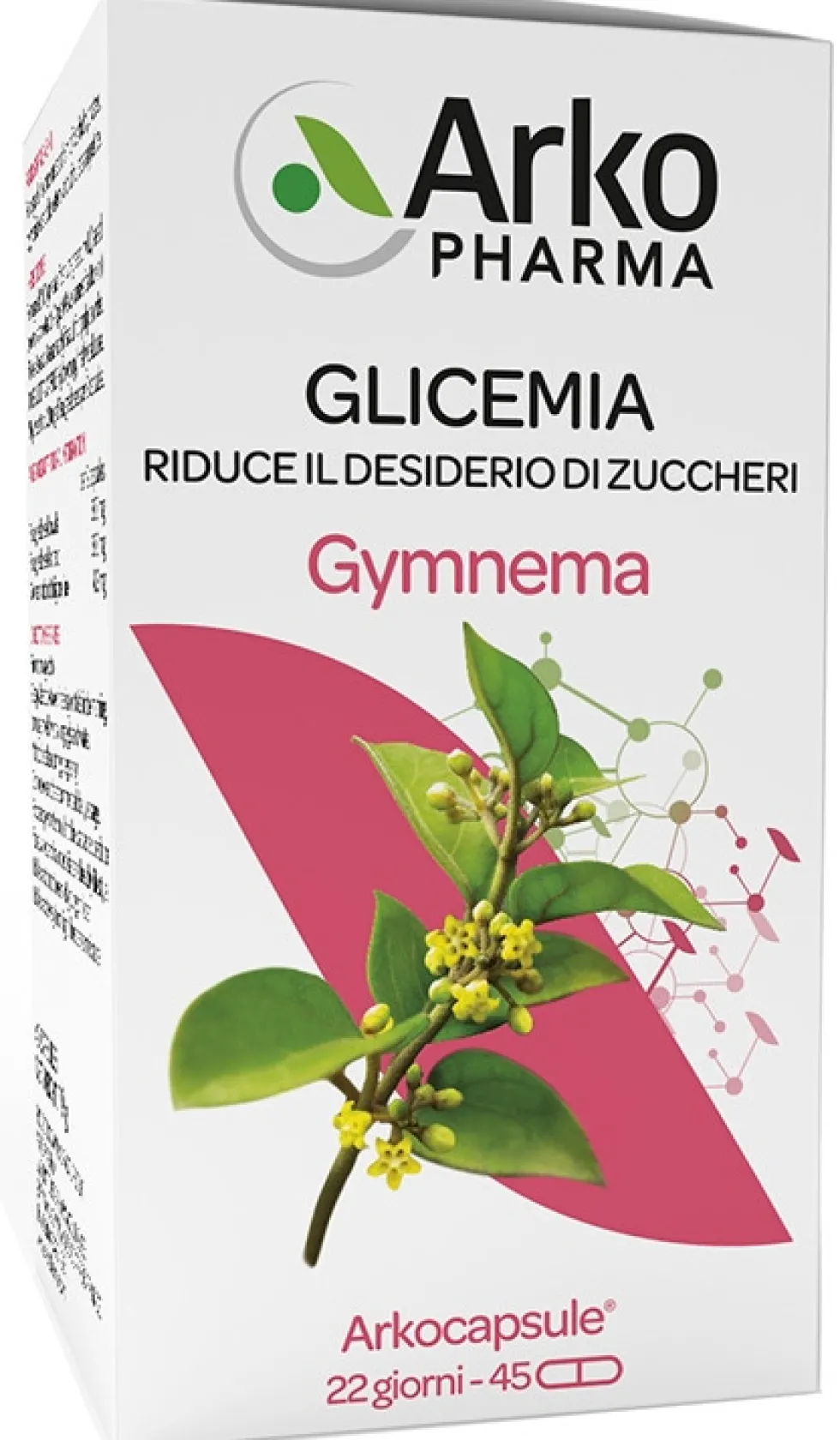 Arkopharma Arkocapsule Gymnema Integratore per il controllo del peso e della glicemia, 45 capsule