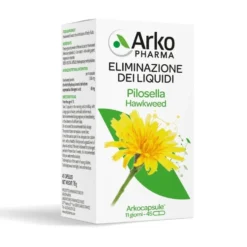 Arkopharma Arkocapsule - Pilosella Integratore alimentare per il drenaggio dei liquidi, 45 capsule