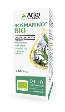 Arkopharma Arkoessentiel Rosmarino Bio Olio essenziale per la funzione digestiva, 10 ml