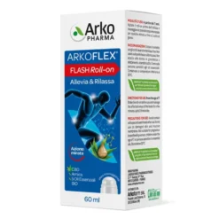 Arkopharma Arkoflex Flash Roll-on - Roll-on lenitivo per i muscoli e le articolazioni, 60 ml