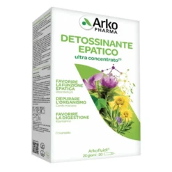 Arkopharma Arkofluidi - Detossinante Epatico Bio Integratore per la depurazione del fegato, 20 fiale