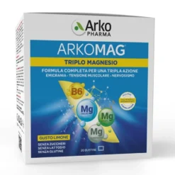 ArkoPharma Arkomag - Triplo Magnesio Integratore Alimentare, 20 bustine