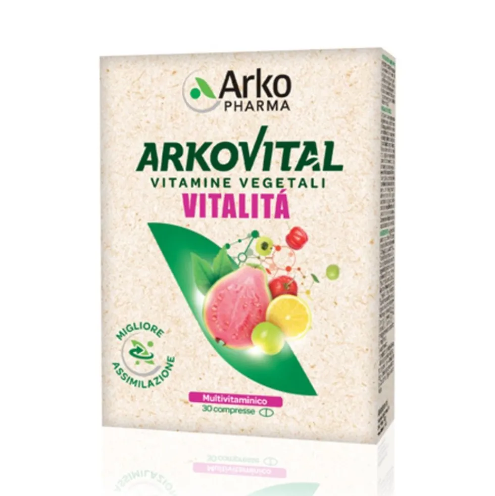 Arkopharma Arkovital - Vitalità Integratore Alimentare, 30 compresse