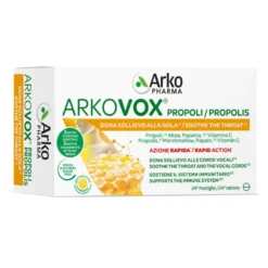 ArkoPharma Arkovox Propoli Pastiglie Miele e Limone Integratore, 24 Compresse