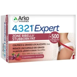 Arkopharma 4321 Expert Zone Ribelli - Integratore alimentare per il controllo del peso, 60 capsule
