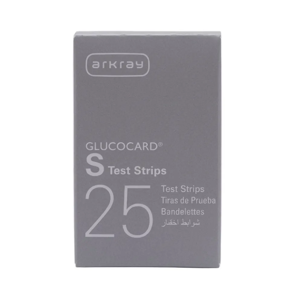 Arkray Glucocard S Strisce reattive per la misurazione della glicemia, 25 strisce