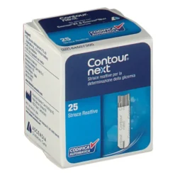 Ascensia Contour Next - Strisce Controllo Della Glicemia, 25 Strisce Reattive