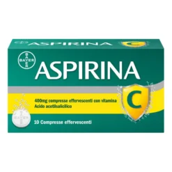 Aspirina C Antinfiammatorio Antidolorifico per Influenza Raffreddore e Febbre con Vitamina C, 10 Compresse