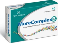 Aurobindo Pharma Italia MoreComplex B - Integratore vitamine B ricostituente, 40 compresse