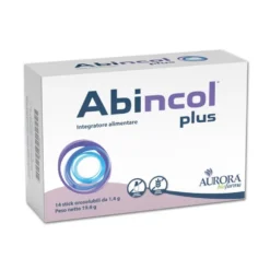 Aurora Biofarma Abincol Plus Integratore Alimentare, 14 Stick Orosolubili