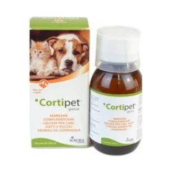 Aurora Biofarma Cortipet Gocce per Cani e Gatti per il Sistema Immunitario, 100ml