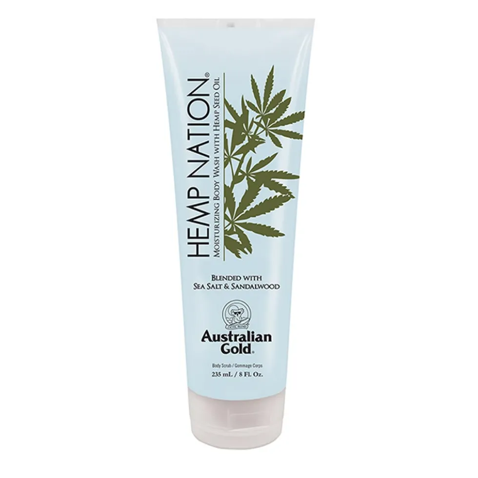 Australian Gold Hemp Nation - Sea Salt & Sandalwood Bagnoschiuma, 235ml