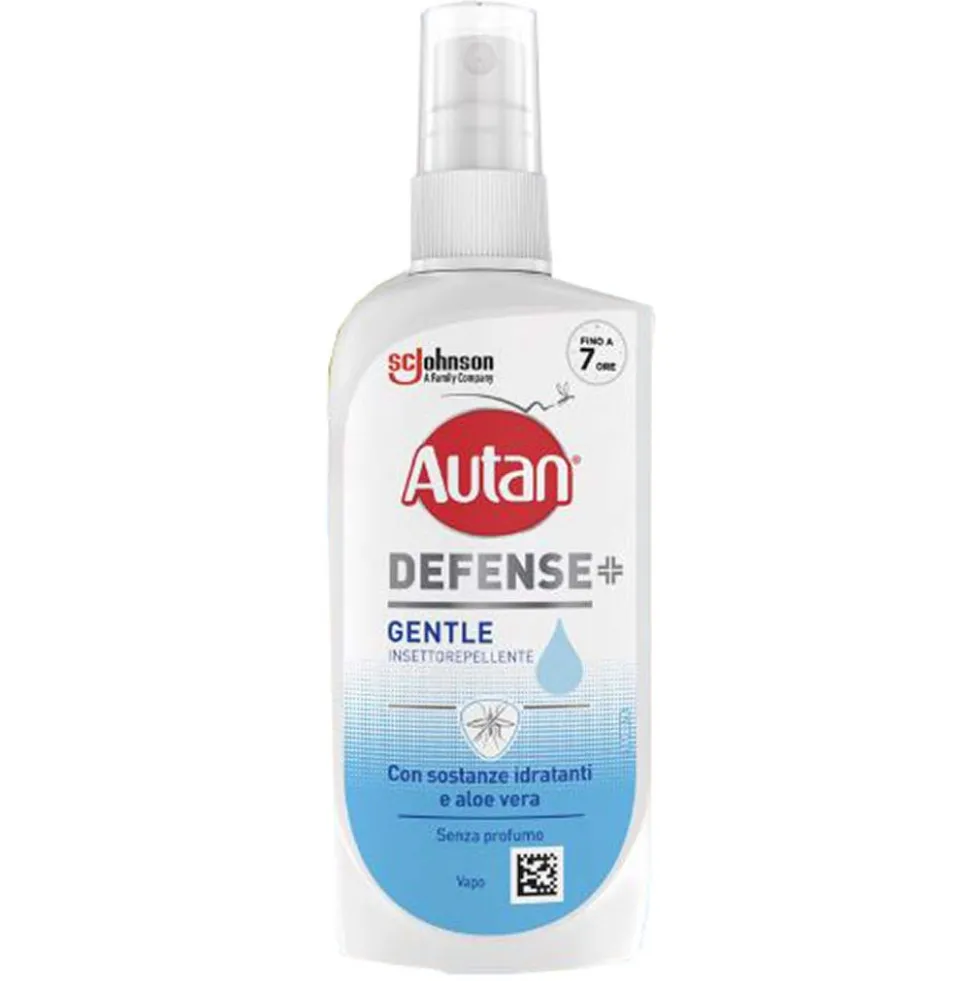 Autan Defense Gentle Vapo Insettorepellente Idratante con Aloe Vera, 100ml
