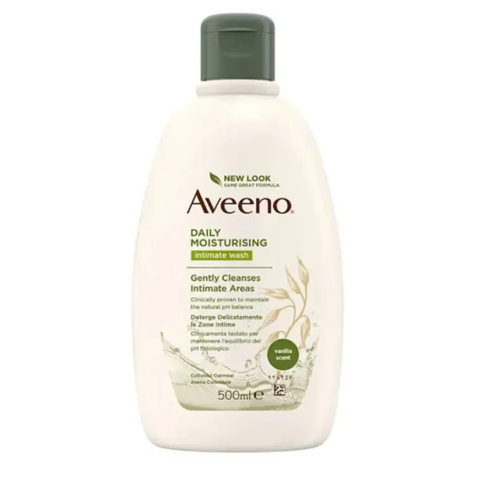 Aveeno Detergente Intimo Idratante - Detergente per l'igiene intima delle pelli sensibili, 500 ml
