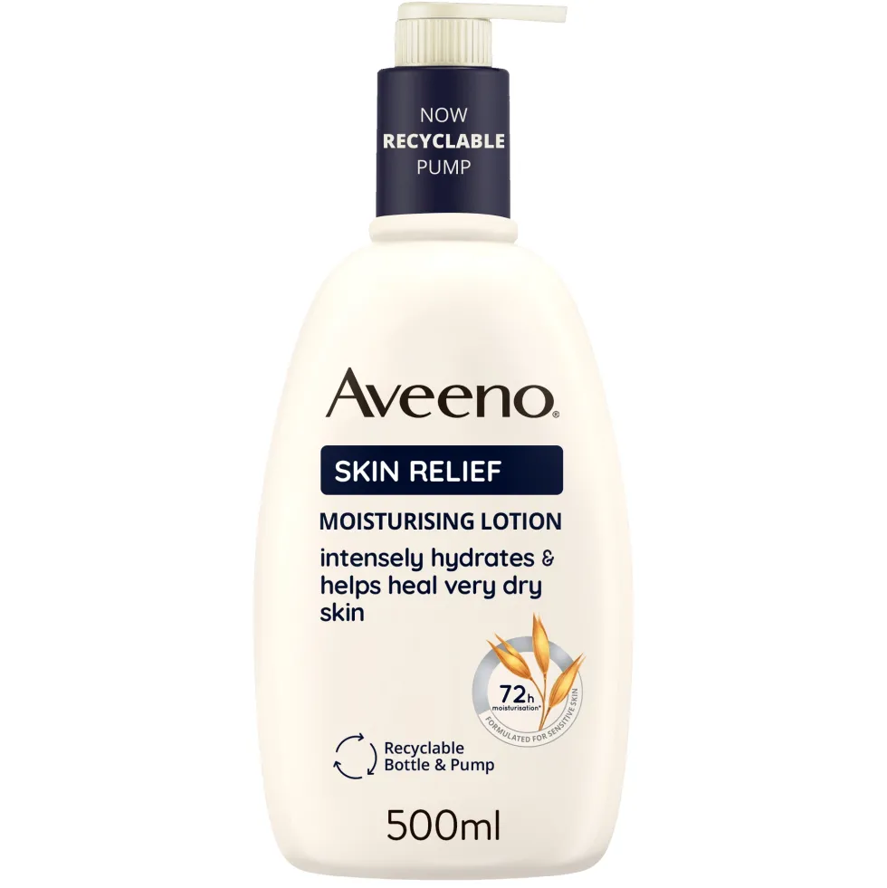 Aveeno Skin Relief - Crema corpo nutriente e lenitiva per pelle molto secca e sensibile, 500 ml