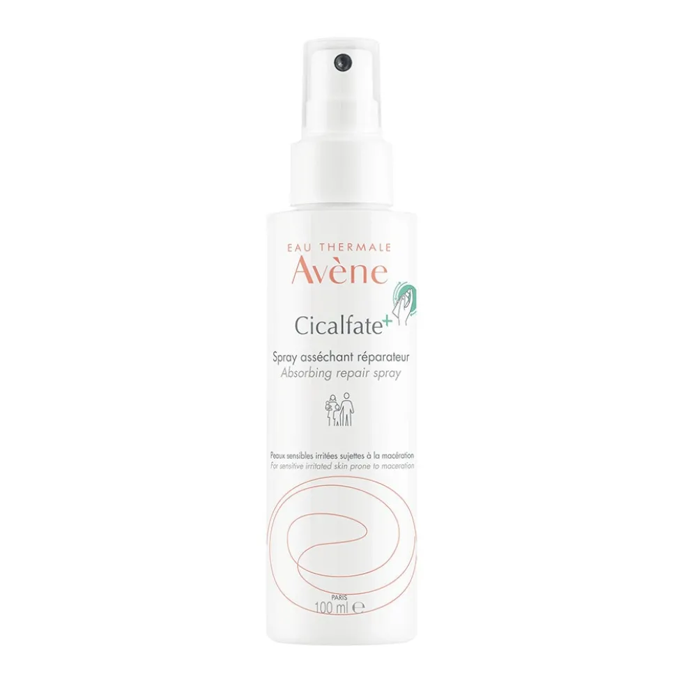 Avène Cicalfate+ - Spray adsorbente e ristrutturante per la pelle fragilizzata, 100 ml