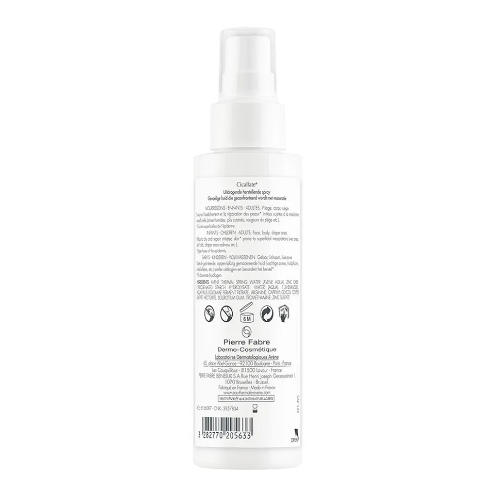 Avène Cicalfate+ - Spray adsorbente e ristrutturante per la pelle fragilizzata, 100 ml
