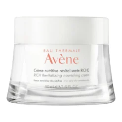 Avène Crema Nutritiva Rivitalizzante Ricca - Crema viso per la pelle extra secca e sensibile, 50 ml