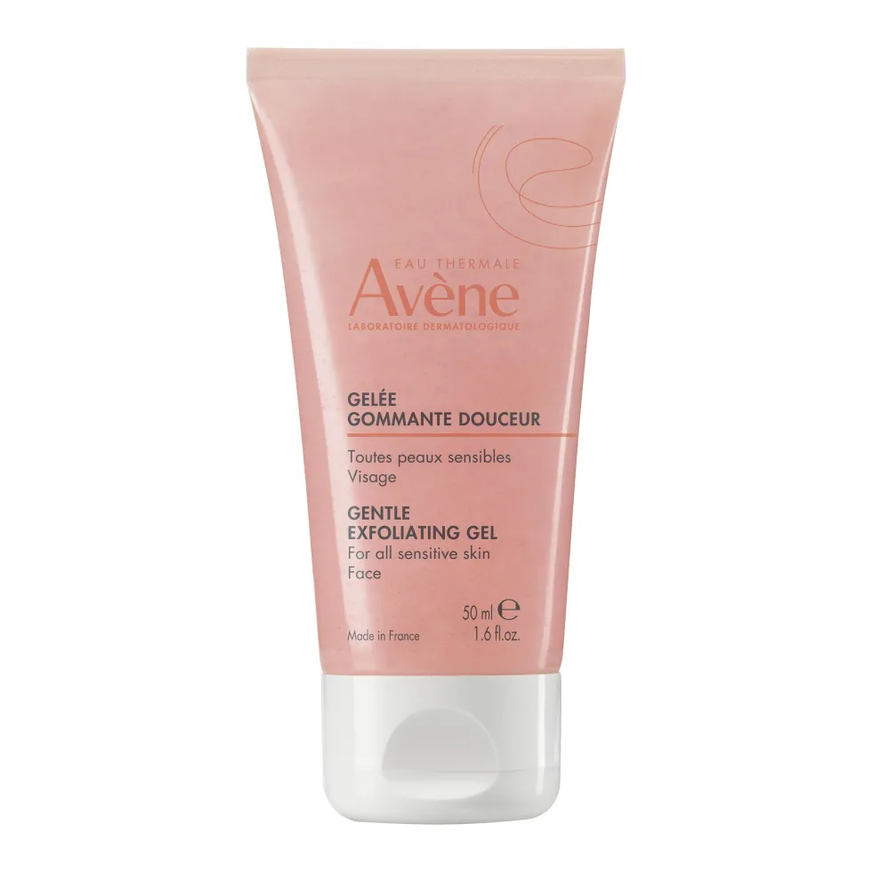 Avène Gommage Delicato Viso Gel esfoliante e illuminante per la pelle sensibile, 50 ml