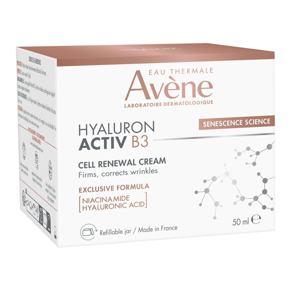 Avène Hyaluron Activ B3 - Crema giorno rigenerante per rassodare e levigare le rughe, 50 ml