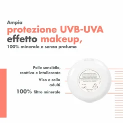 Avène Solare Compatto Dorato SPF 50+ - Crema colorata protettiva per le pelli intolleranti, 10 g