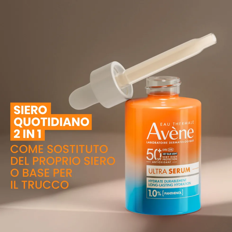 Avène Ultra Siero SPF50+ - Siero viso per la protezione solare e l'idratazione a lungo, 30 ml