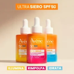 Avène Ultra Siero SPF50+ - Siero viso per la protezione solare e l'idratazione a lungo, 30 ml