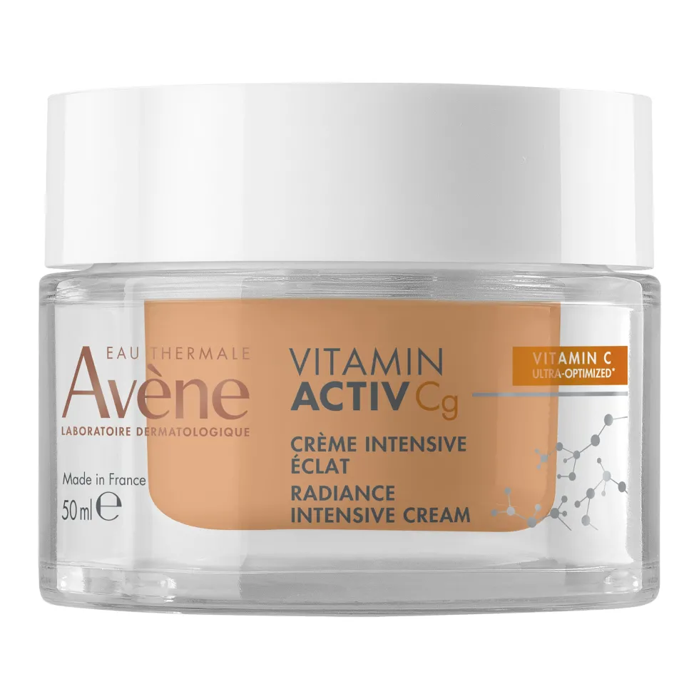 Avène Vitamin Activ Cg - Crema viso illuminante per ridurre le rughe e le macchie, 50 ml
