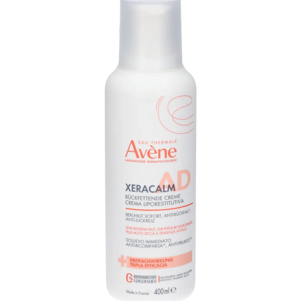 Avène XeraCalm A.D Crema liporestitutiva lenitiva per la pelle molto secca e atopica, 400 ml