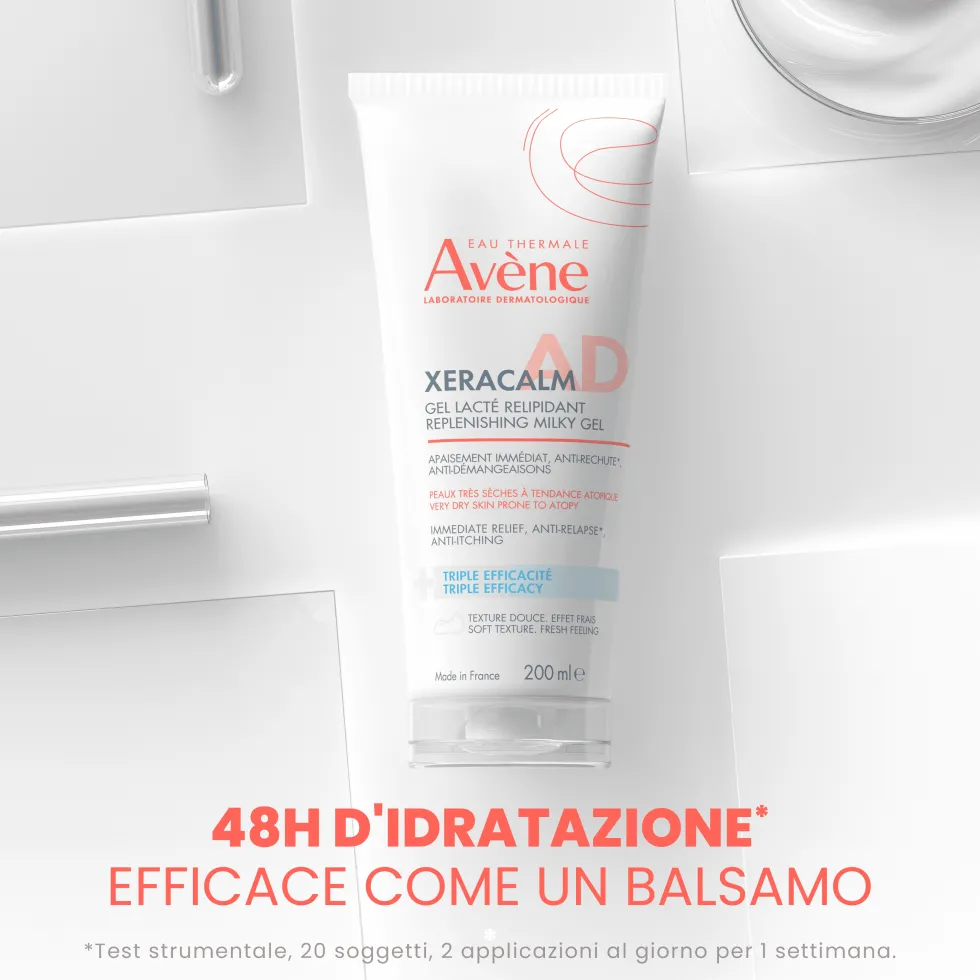 Avène Xeracalm AD Gel Latte liporestitutivo per la pelle secca e atopica, 200 ml