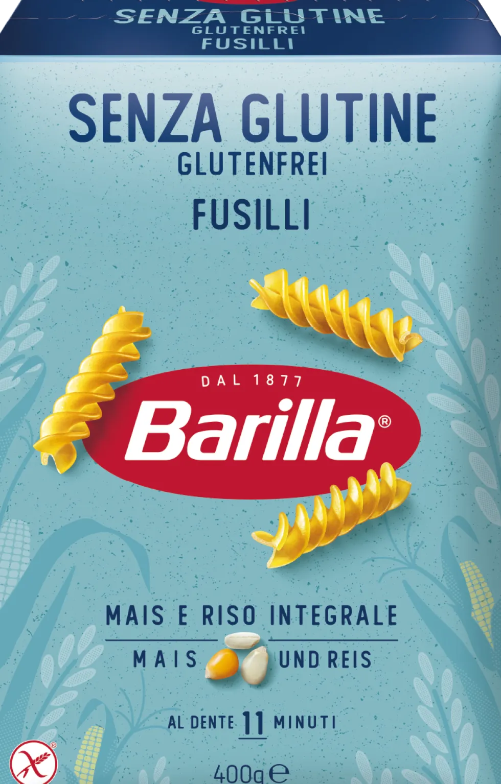 Barilla Senza Glutine - Fusilli Pasta di mais e riso, 400 g
