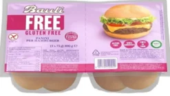 Bauli Free - Panini Hamburger senza glutine per celiaci, 4 x 75 g