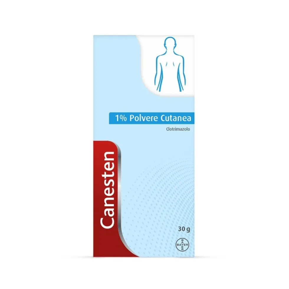 Bayer Canesten Polvere Cutanea Trattamento Antimicotico Antifungino contro Funghi e Micosi, 30gr