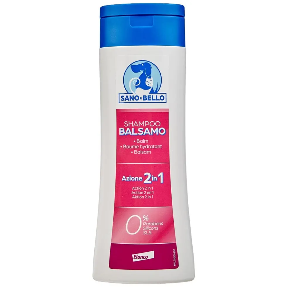 Bayer Sano e Bello - Shampoo Balsamo 2in1 per Cani e Cuccioli, 250ml
