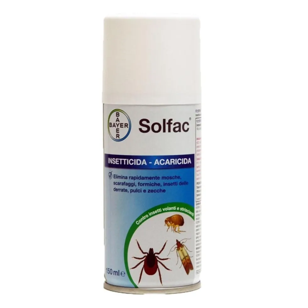 Bayer Solfac Spray Automatic Forte Insettiricida Acaricida, 150ml