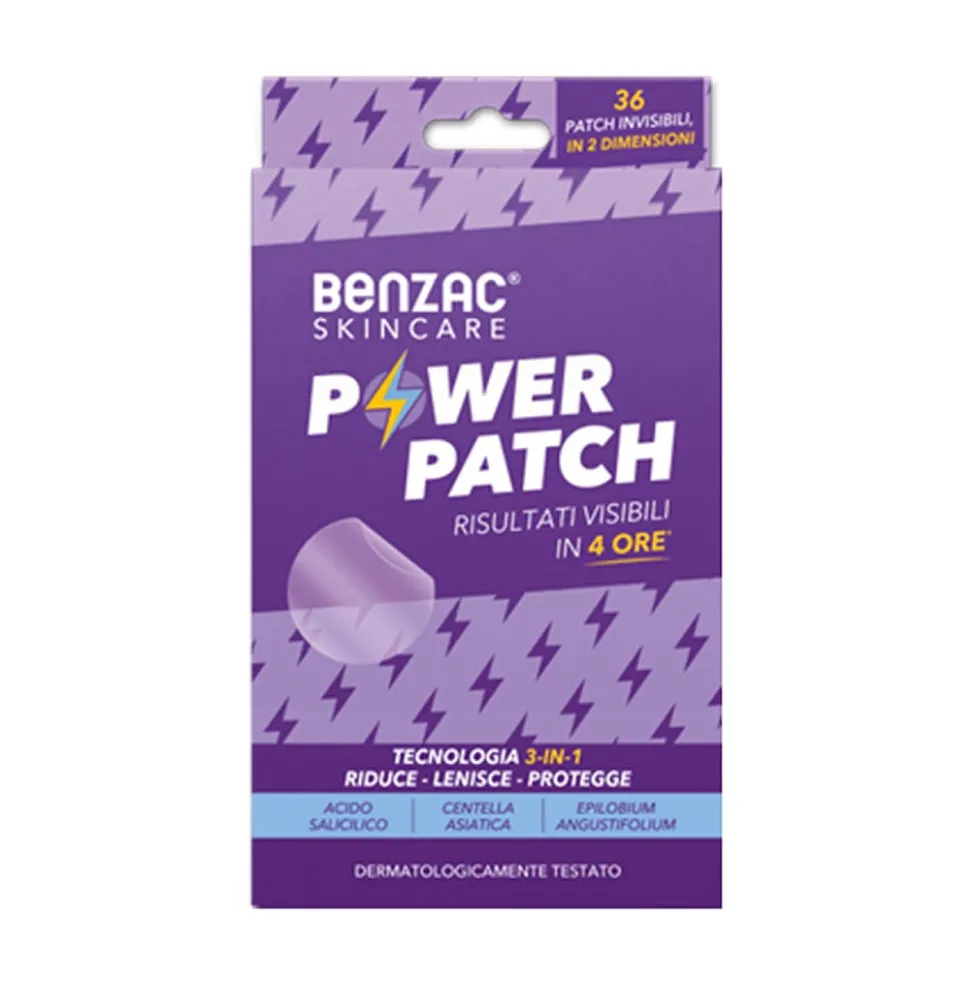 Benzac Power Patch - Cerotti antiacne per la riduzione delle imperfezioni, 36 cerotti