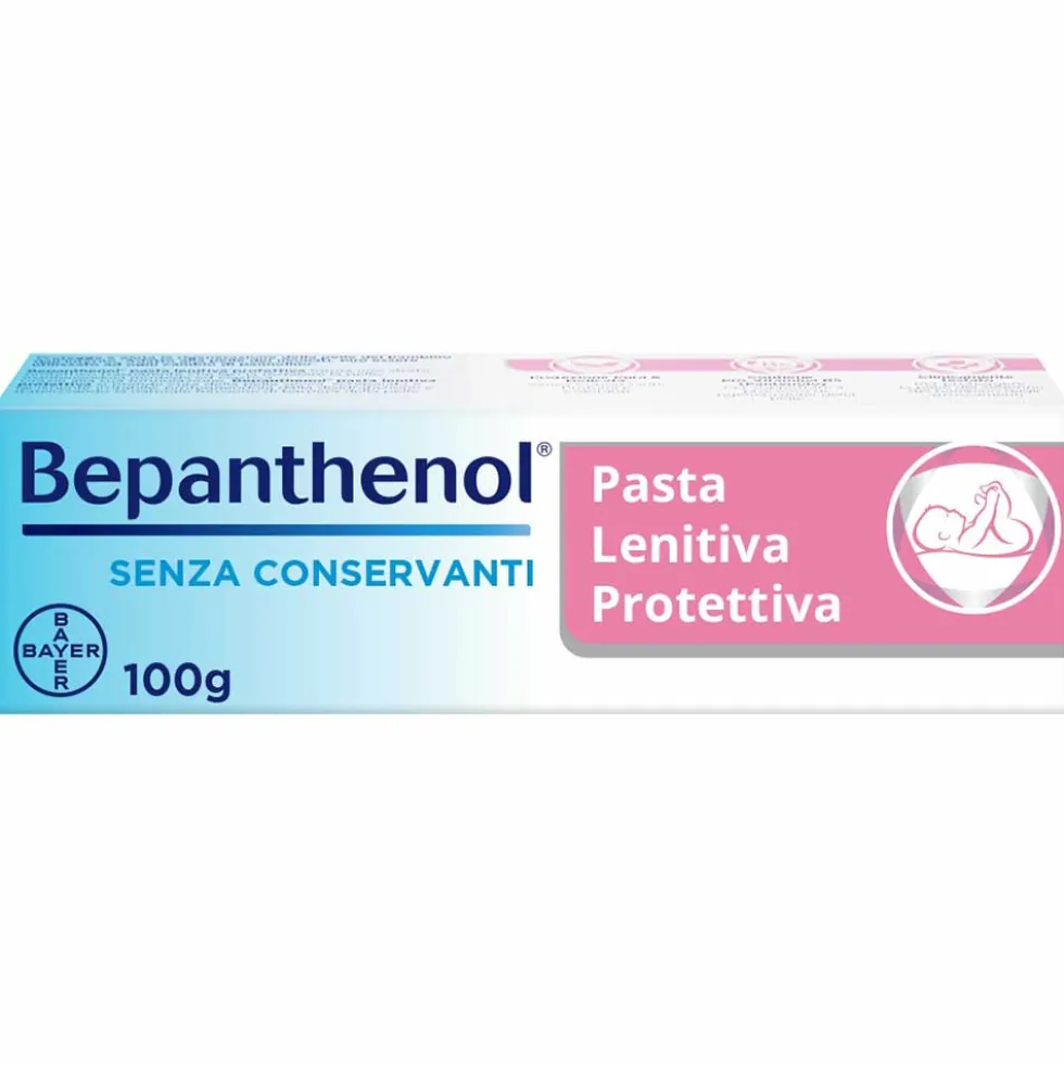 Bepanthenol Pasta Lenitiva e Protettiva Pasta per il Cambio Pannolino con Pantenolo, 100g