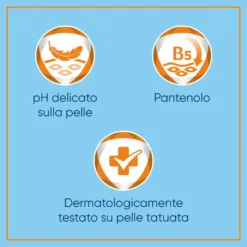 Bepanthenol Tattoo Detergente Delicato per Tatuaggio con Pantenolo, 200ml