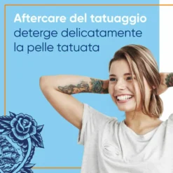 Bepanthenol Tattoo Detergente Delicato per Tatuaggio con Pantenolo, 200ml