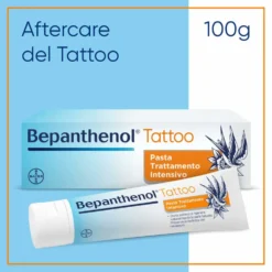 Bepanthenol Tattoo Pasta Trattamento Intensivo Tatuaggio con Pantenolo, 100g