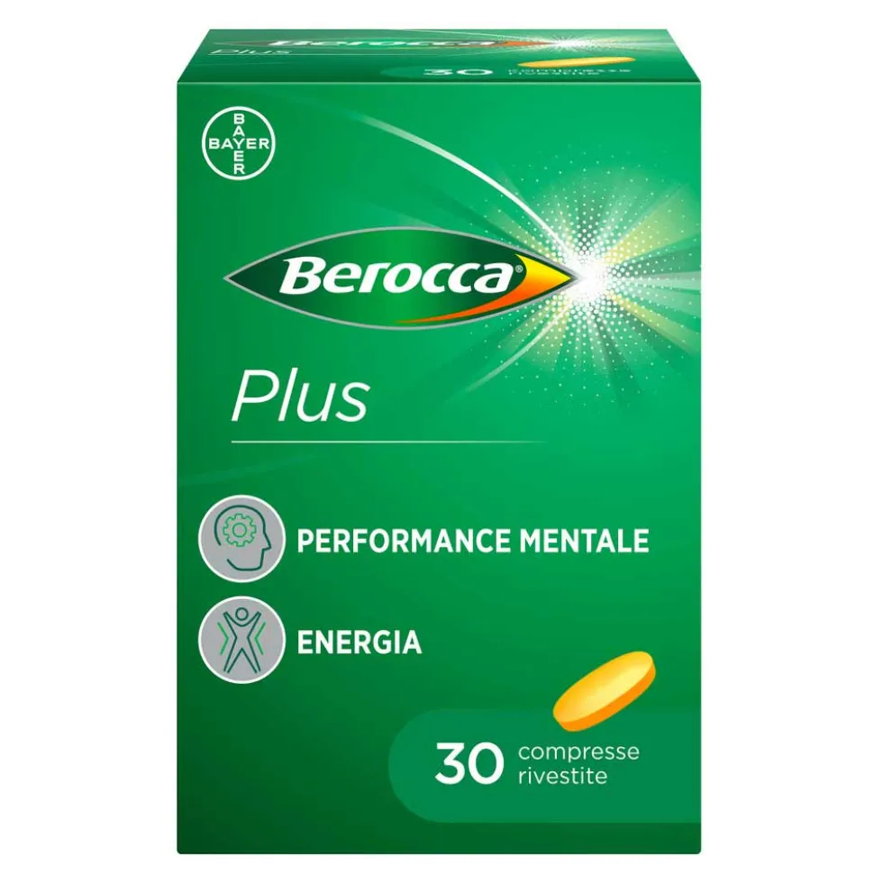 Berocca Plus Integratore Vitamine Minerali per Energia e Concentrazione, 30 Cpr