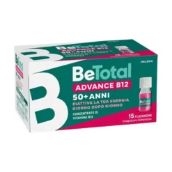 Be-Total Advance B12 - Integratore per la stanchezza dopo i 50 anni, 15 flaconcini da 7 ml