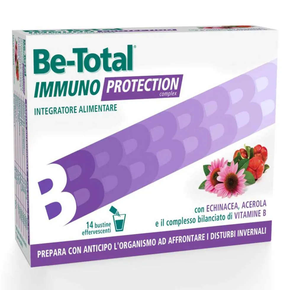 Be-Total Immuno Protection - Integratore effervescente per le difese immunitarie, 14 bustine