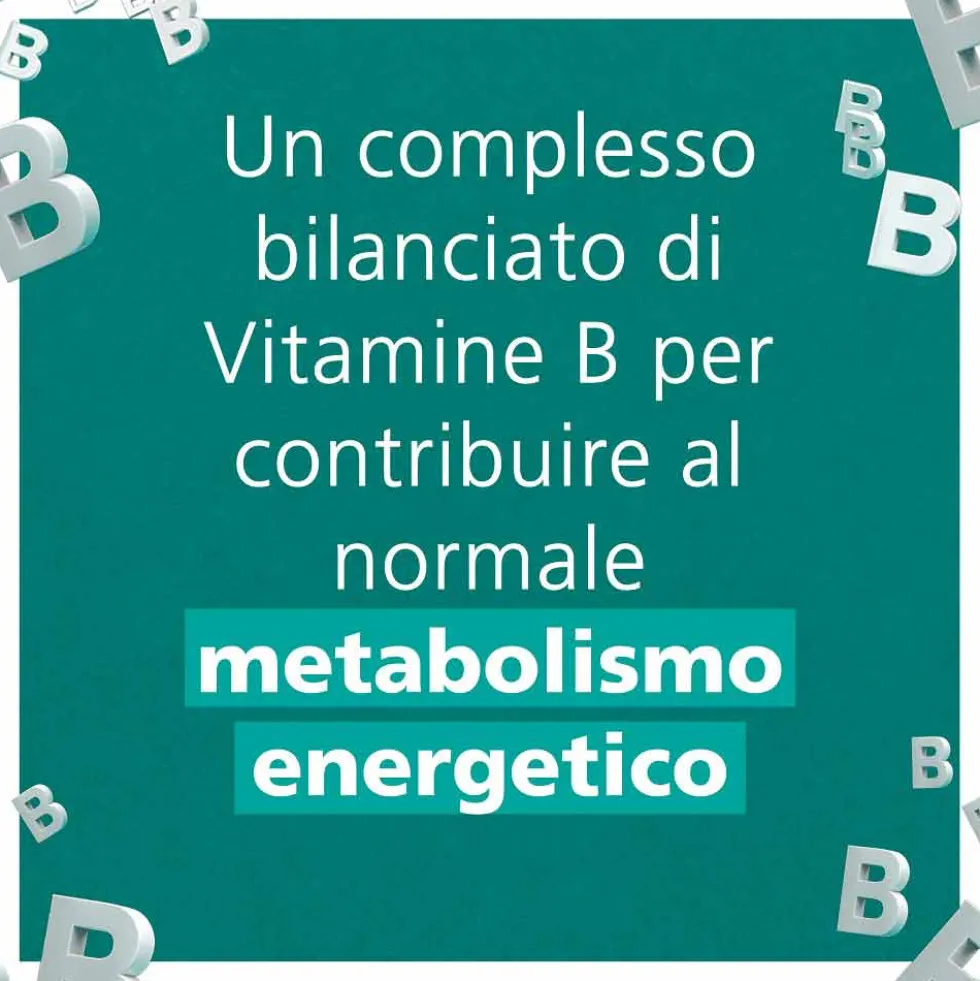 Be-Total - Integratore di vitamine B per il metabolismo energetico e la stanchezza, 40 compresse